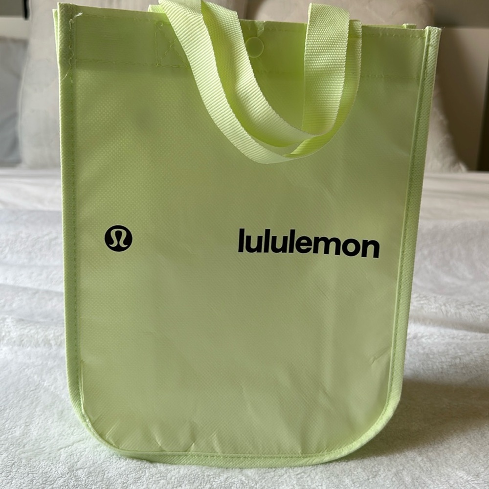 NWOT Lululemon Lime Green Small Tote Bag